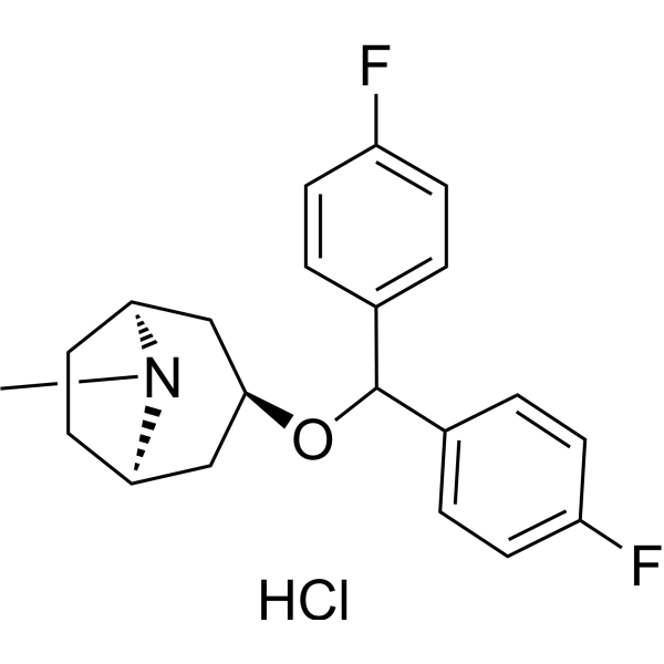 AHN 1-055 hydrochloride (3α-Bis-(4-fluorophenyl) Methoxytropane hydrochloride) 202646-03-5